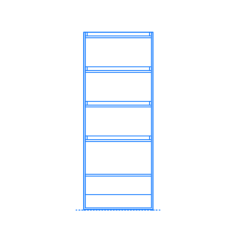 Furniture Bookcases Brace Bookcase Editable Svg Line Art, Free Vectors File
